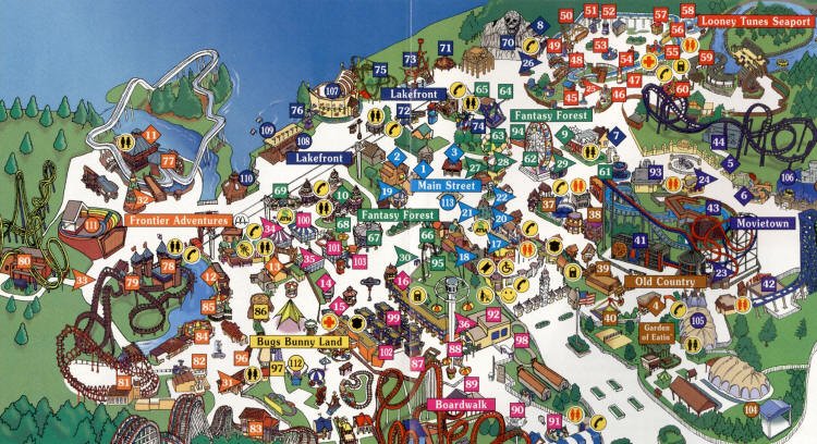 six flags great adventure nj map. Six Flags Great Adventure,