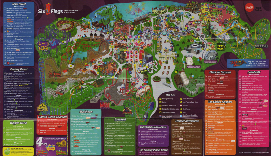 six flags great adventure nj map. six flags great adventure nj